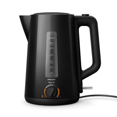 Chaleira elétrica Série 5000, Philips Walita, com função Mate, Preta, 1200W, 110v - RI9368/91