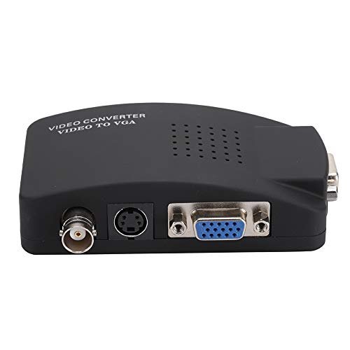 Conversor de Vídeo BNC para VGA, Conversor de Vídeo BNC S para VGA HD para Monitor de Computador - Adaptador de Saída de Imagem de Alta Resolução