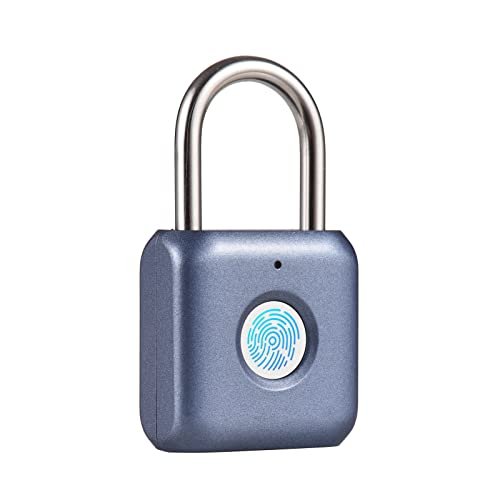 Henniu Mini cadeado de impressão digital usb recarregável bloqueio de impressão digital 20 impressões digitais ipx2 à prova de respingos anti-roubo cadeados de segurança para porta bicicleta bagagem m