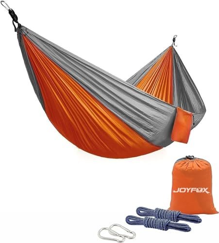 JOYFOX Rede De Dormir Camping Portátil Dobrável, Rede de Árvore Acampamento com Alças de Árvore Fortes Ganchos Saco de Armazenamento