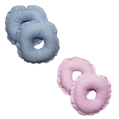 Kit 4 Rosquinhas De Amamentação Absorventes Seios Lavável 100% Algodão Tamanho:U;Cores:Sortidas (as2, alpha, m, regular, Sortida)
