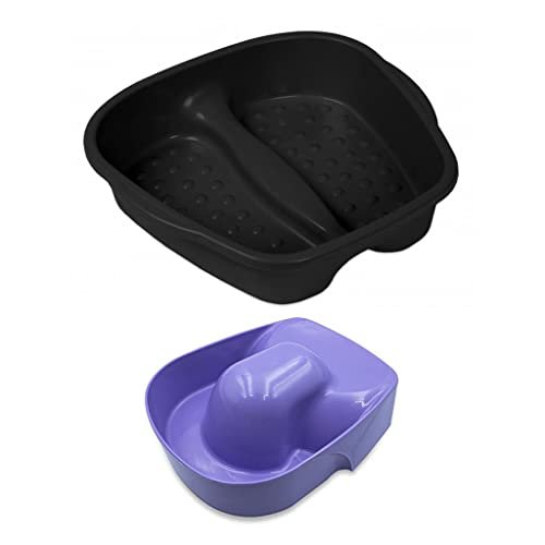 Kit com 1 Bacia para Pés Pedicure e 1 Tigela Anatômica para Mãos Manicure