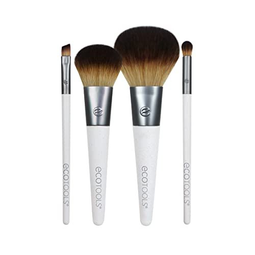 Kit de pincéis de maquiagem EcoTools com bolsa de cosméticos para viagem (conjunto com 5)