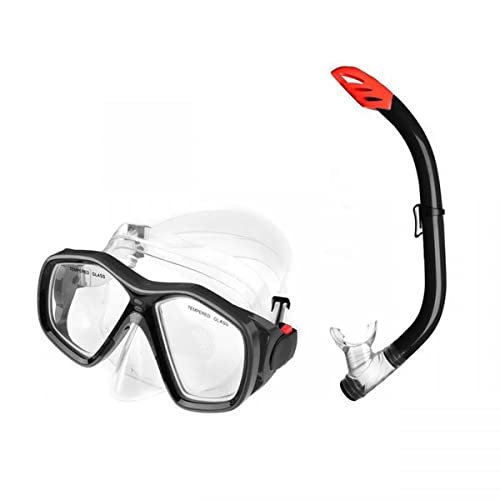 Kit Mergulho Máscara e Snorkel Adulto Atrio Preto - ES366