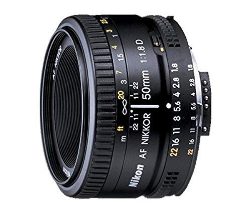 Nikon 50mm Nikkor F/1.8D AF Prime Lens for DSLR Camera (Black)