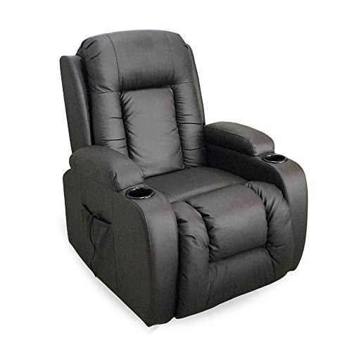 Poltrona Massageadora Papai Aquecimento Reclinável Cadeira Marrom