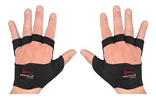 PROGNE SPORTS REF 240 Luvas para Treinamento de Musculação e Fitness, M, Preta