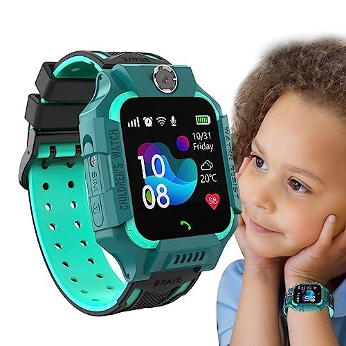 Relógio Digital Infantil - Meninos Meninas Digital Smartwatch impermeável,Telefone com vídeo para estudantes Relógio despertador com fitness Aferzov