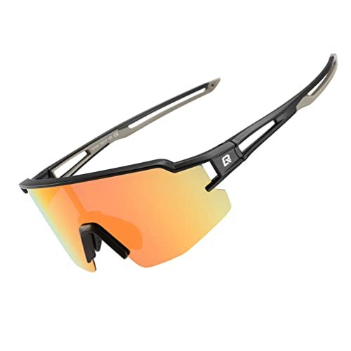ROCKBROS Óculos de sol esportivos polarizados para homens e mulheres, óculos de sol de segurança para bicicleta, óculos de ciclismo, óculos de sol esportivos de segurança, proteção UV, corrida, pesca, golfe
