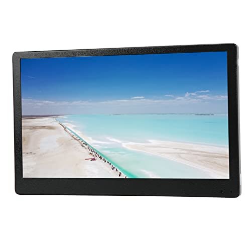 Tela Lcd Hd, Mini Monitor Hd Ajustável Portátil 13,2 Polegadas Tela Lcd de Alta Resolução de Aço Inoxidável para Computador, Monitores de Computador