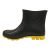 Bota Pvc Preto/amarelo N42 Cano Curto Sem Forro Grendene